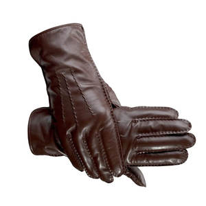 Guantes de Conducción de Cuero para Hombre, Clásicos de Invierno, Impermeables, con Pantalla Táctil, de Piel de Cordero Fina para Profesionales - Product Image 4