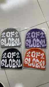 หมวกบีนนี่ถักแบบพิมพ์ลายพัฟสำหรับทุกเพศหมวกถักนิตติ้งปรับแต่งได้ - Product Image 3