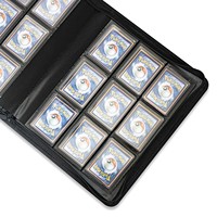 Sanseking-Classeur Toploader en cuir PU bleu imperméable, 216 poches, compatible avec les pochettes de collection de cartes d'archives