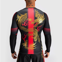 Vêtements de fitness légers, respirants, anti-transpiration, manches longues, BJJ, MMA, course à pied, jogging, rashguard, t-shirt, leggings pour hommes