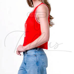 Uniformes de Baloncesto Personalizados para Mujer, Impresos, Transpirables, de Secado Rápido, sin Mangas, 100% Poliéster - Product Image 2