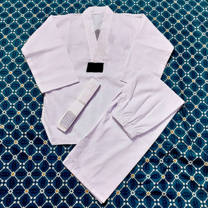 Uniforme de Taekwondo unisexe pour adultes en polyester/coton de haute qualité, personnalisable avec logo, pour les arts martiaux et les vêtements de sport - Product Image 6