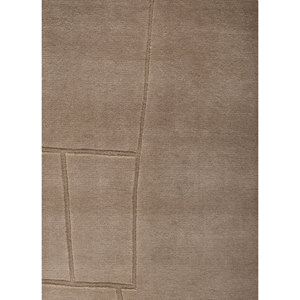 Alfombra de Lana Tejida a Mano Tesoro Beige y Marrón, Tamaño Grande, Diseño Abstracto, Estilo Boho, para Entrada, Pasillo, Modelo Hwl-494 - Product Image 3