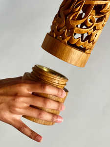 Incense <b>Burner</b> - Classic Arabian Incense Wooden Mosaic Incense <b>Burner</b> for <b>Oud</b> - Product Image 3