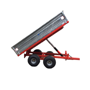 Remorque agricole à essieu tandem de qualité supérieure, garantie 3 ans, conçue pour la stabilité, la manutention de charges lourdes et les terrains agricoles accidentés - Product Image 1