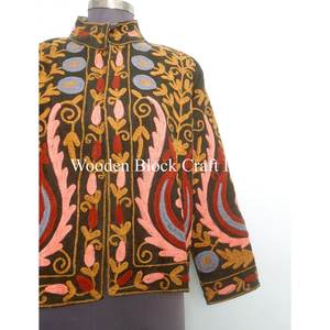 Chaqueta Acolchada con Bordado Elegante, Talla Única para Mujer, Estilo Bohemio Único, Hecha a Mano con Algodón, para Invierno, Festivales, con Cinturón, Excelente Regalo para Mujer - Product Image 6