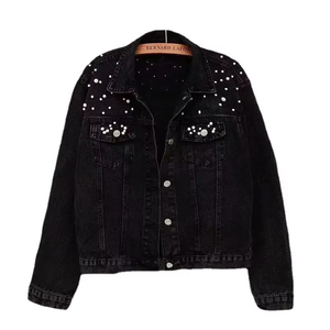 Nouveau Design femmes en détresse déchiré veste en Jean décontracté 2025 haute qualité ajusté Denim durable prix de gros vestes de fourrure - Product Image 6