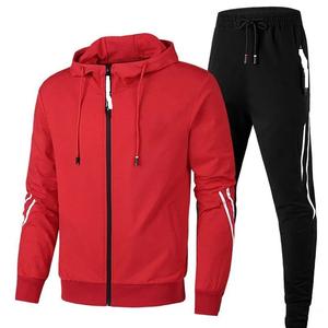 Custom Sportswear Polo Tracksuit <b>Hoodie</b> <b>White</b> String Long Sleeves Men Tracksuit / Jogging Suit/ Sweatsuit - Product Image 4
