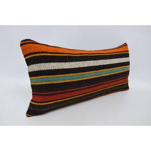 Coussin décoratif en laine Kilim multicolore 12x24 pouces Coussin décoratif de luxe Vintage Leaves Pattern Portable Woven Bedding Square Cushion - Product Image 3