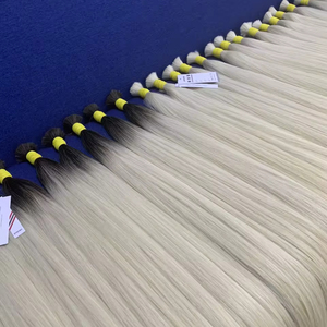 ราคาถูกที่สุดดิบจํานวนมากปรับแต่งสีผมมนุษย์ 100% - Product Image 1