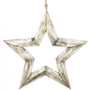 Adorable decoración de árbol de madera hecha a mano para colgar en la pared al por mayor decoración colgante de estrella de Navidad de los mejores productos - Product Image 3