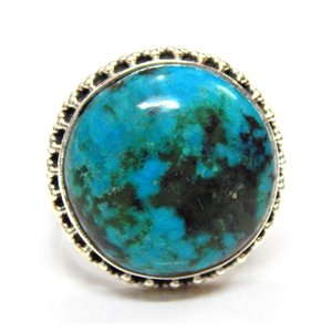 Anillo de Plata de Ley 925 hecho a mano, anillo de piedras preciosas turquesas naturales, joyería fina elegante, regalo para ella en el aniversario de la semana del año - Product Image 4