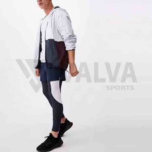 Chaqueta de lluvia de invierno personalizada para hombre, abrigo de lona a prueba de viento con cremallera y logotipo frontal de talla grande, impermeable, estilo de calle estándar - Product Image 4