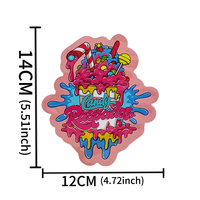 En stock, nouveau produit, sacs et boîtes en mylar holographiques imperméables à motif rose de 3,5 g pour bonbons et aliments