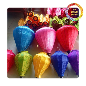 Linterna de seda Hoi An | Marco de bambú plegable | Alta durabilidad - Product Image 1