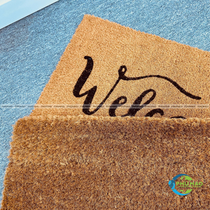 Alfombras de bienvenida de coco hechas a mano personalizadas con artesanía de PVC de Vietnam con múltiples opciones de diseño - Product Image 5