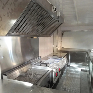 รถเข็นอาหารจานด่วนสำหรับพิซซ่าทาโก้รถเข็นขายอาหารสัมปทานสีดำ13ft เพียบพร้อมสำหรับขายปลีก - Product Image 6