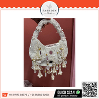 Bolso de noche de lujo para mujer de Diseño Popular, bolso de fiesta con forma de luna de proveedor indio