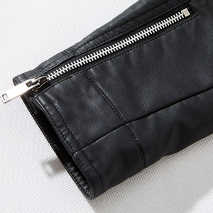 Chaqueta de Cuero para Motociclista, Ropa de Invierno de Moda, Venta en Línea, Chaqueta de Cuero de Alta Calidad con Diseño Único para Hombre - Product Image 3