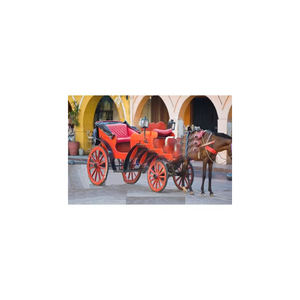 Open Victoria Horse Carriage Buggy Hollywood Style Horse Carriage para la venta Hermosa boda victoriana Caballos Buggy Fabricante - Product Image 1