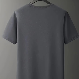 Design élégant personnalisé T-shirts pour hommes de haute qualité en gros 100% coton biologique tricoté écologique respirant demi-manche - Product Image 1