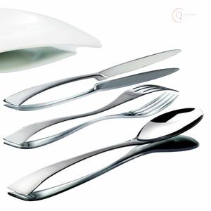 Ensemble de couverts en acier inoxydable écologique professionnel pour la restauration et les services de traiteur |   Couverts de table haut de gamme, couleurs personnalisées - Product Image 1