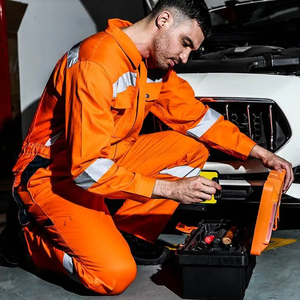 Mono Uniformes de trabajo de seguridad de una pieza Overol resistente al fuego Ropa DE TRABAJO reflectante Traje para uso industrial y mecánico - Product Image 3