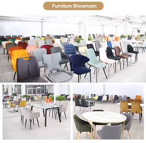 <span class=keywords><strong>Chaise</strong></span> de salle à manger de luxe en gros pour hôtel et restaurant, <span class=keywords><strong>chaise</strong></span> de salle à manger en tissu <span class=keywords><strong>scandinave</strong></span> marron gris, velours capitonné, avec pieds en métal - Product Image 5