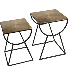 Mesa de nido de último estilo, mesa de anidación de diseño moderno, muebles de sala de estar, mesa de centro de Metal - Product Image 2