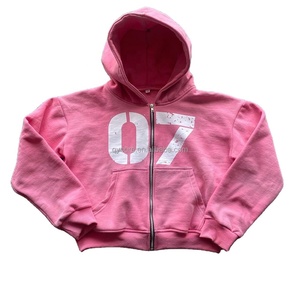 Custom Screen Print Fleece Cotton Box Grueso Pesado 360gsm Mens Boxy Fit Zip up Hoodies - Product Image 1