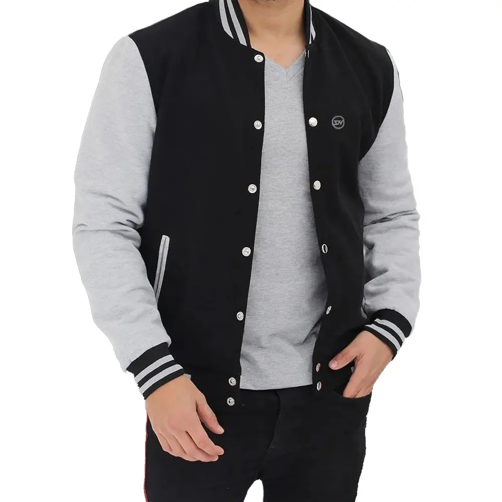 Baseball College Jacket Pakistan Manufacture Price With Genuine Leather Embroidery Chenille Patches Letterman APL-200102