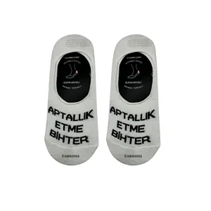 Calcetines de Ballet con Estampado 'Don't Be Stupid Bihter', Logotipo Personalizado, Antideslizantes, Transpirables, de Nailon y Seda, con Lazo en el Tobillo, para Uso Diario, Primavera/Verano - Product Image 1