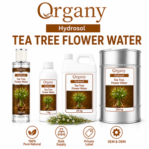 น้ำทีทรีบริสุทธิ์ 100% สำหรับผลิตภัณฑ์เพื่อความงาม ยี่ห้อสินค้าของลูกค้า (Private Label) บรรจุภัณฑ์ขายส่ง ผลิตแบบ OEM เหมาะสำหรับผิวเป็นสิวง่าย - Product Image 1
