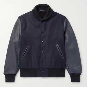 Veste d'hiver en laine de haute qualité pour hommes coupe-vent chaud style universitaire de baseball avec broderie High Street - Product Image 3