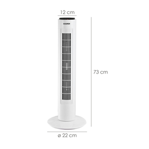 Ventilador de Torre Maurer de 73 cm con 3 Velocidades Función Oscilante. Con control remoto. - Product Image 2