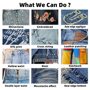 Short en jean personnalisé avec strass pour hommes Short en jean élégant orné-Streetwear de qualité supérieure Shorts d'été à la mode pour hommes - Product Image 6