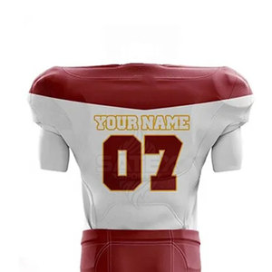 Uniforme de Fútbol Americano de Manga Corta Transpirable Hecho a Medida de Alta Calidad para Hombre con Tela 100% Poliéster - Product Image 5