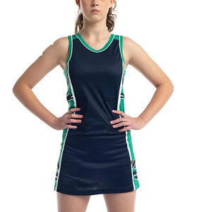 ชุดยูนิฟอร์มกีฬาเน็ตบอลหญิงแบบใหม่ ดีไซน์โลโก้ด้านหน้า ผลิตด้วยผ้าคุณภาพสูง ยืดได้ 4 ทิศทาง แห้งเร็ว - Product Image 3