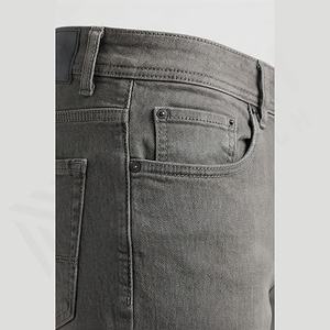 Jeans pour homme coupe droite, taille confortable, taille mi-haute, légers, en denim de coton uni, personnalisables pour l'hiver - Product Image 5
