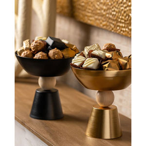 Bol de service de bonbons en métal argenté de forme ronde moderne pour hôtel, mariage, restauration, bonbons au chocolat doux - Product Image 5