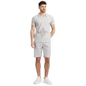 ชุดเซ็ตคู่ลำลองผู้ชาย ดีไซน์ใหม่ ระบายอากาศ ซับเหงื่อ ผ้าฝ้าย 100% สำหรับฤดูร้อน รับสกรีนลายตามสั่ง แฟชั่นทันสมัย สไตล์สปอร์ต - Product Image 2
