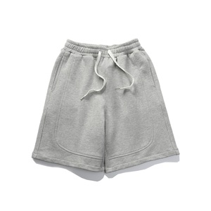 Último logotipo personalizado 100% pantalones cortos de algodón deporte hombres cordón pantalones cortos para correr pantalones cortos Casuales - Product Image 3