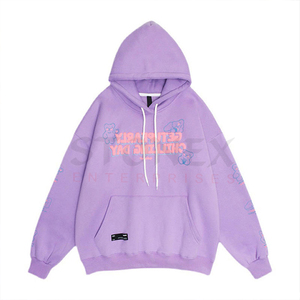 Customized Street <b>Hip</b> Hop Cotton Heavy Duty Foam Printed Hoodie Customized Winterwear Hoodies - Product Image 1