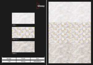 Azulejos cerámicos para pared interior de 300x600 mm, para baño y cocina, con acabado brillante, mate, efecto azúcar tallado, diseño de pared interior de lujo. - Product Image 5