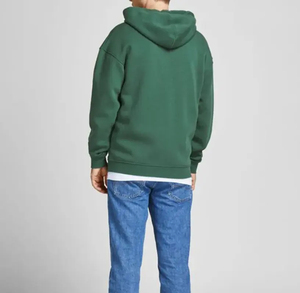 Sudadera con capucha y doble cremallera de algodón de alta calidad con logotipo personalizado, ropa de calle de peso pesado, sudadera recortada con cremallera, fabricante - Product Image 4