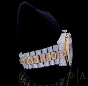 Reloj de Lujo para Hombre, Resistente al Agua, de Acero Inoxidable, con Diamantes Reales en la Esfera y los Agujas - Mejor Precio - Product Image 2