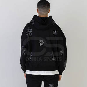 Chándal de diamantes de imitación Premium para hombre, conjunto de estilo urbano de dos piezas, chándal de diamantes de imitación para hombre con manga completa - Product Image 4