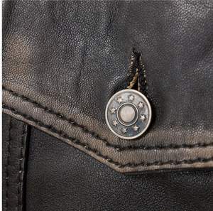 Veste d'hiver pour hommes en cuir véritable grainé 2025 avec col montant tissu en toile respirant et séchage rapide - Product Image 4