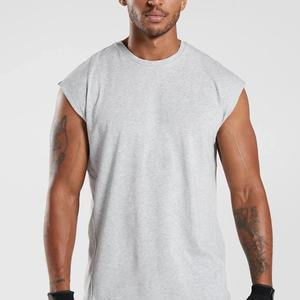 Chaleco deportivo personalizado de dos tonos acanalado en contraste para hombre, chaleco transpirable de algodón para entrenamiento en gimnasio, verano, hecho para correr, poliéster, estampado 3D - Product Image 4