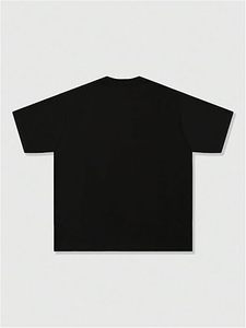 Imprimé personnalisé DTG T-Shirt Boxy Fit Drop Shoulder 100% Cotton Stand Collar Fast OEM Supply Streetwear Style - Product Image 2